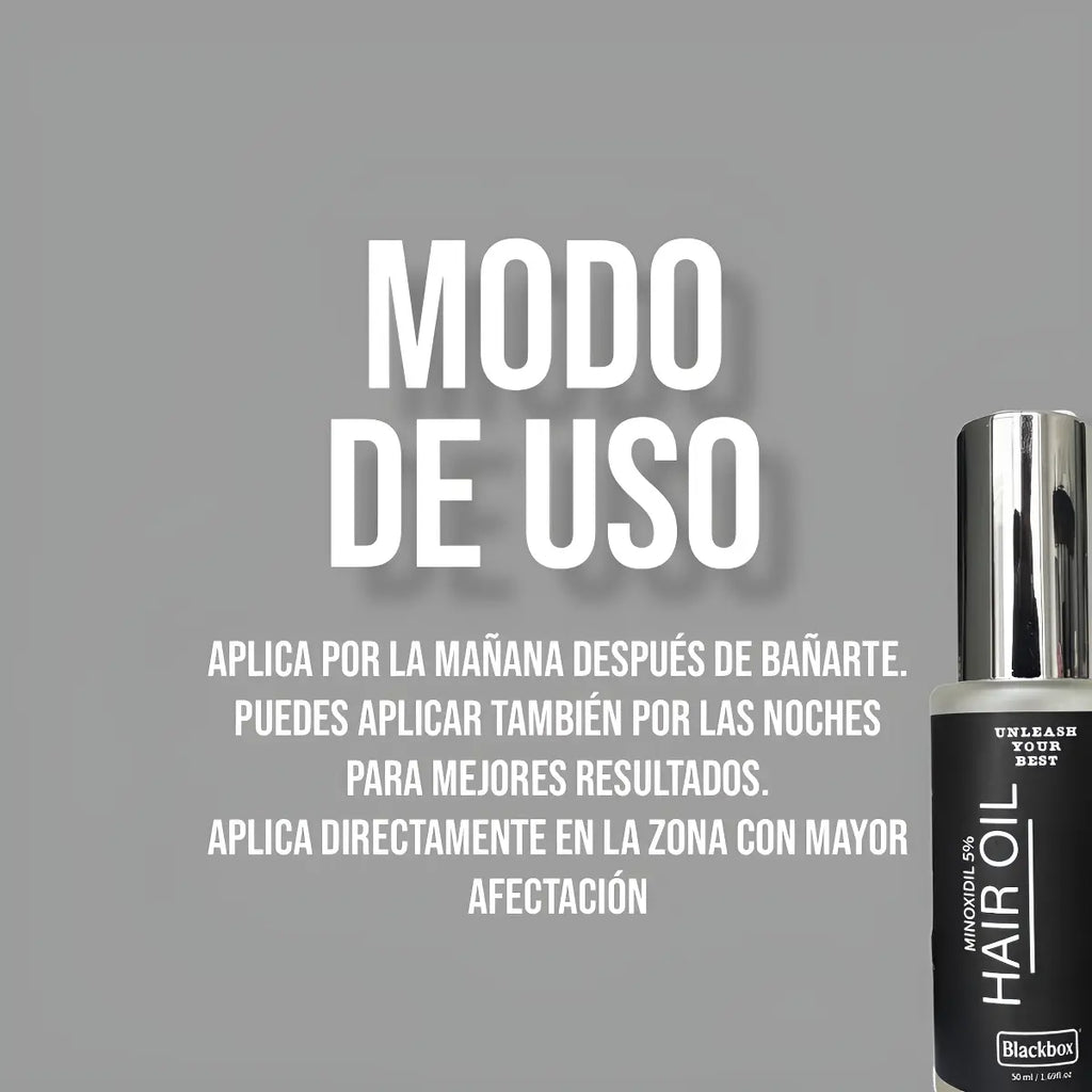 Modo de uso del Hair Oil
