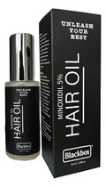 BLACKBOX Hair Oil Minoxidil 5% 50 ml con su caja