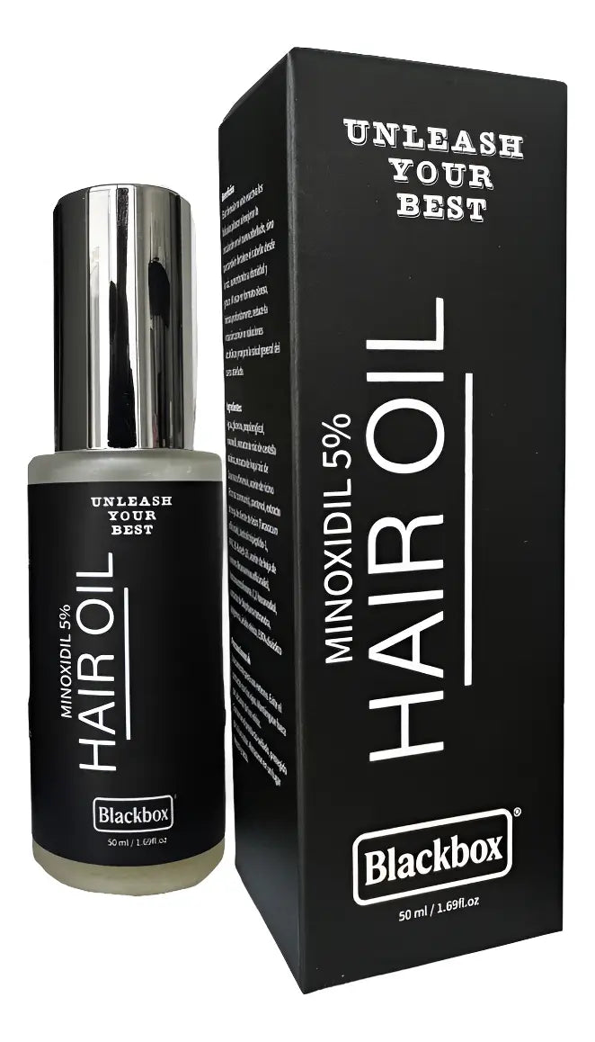 BLACKBOX Hair Oil — Minoxidil 5% con Centella Asiática 50 ml