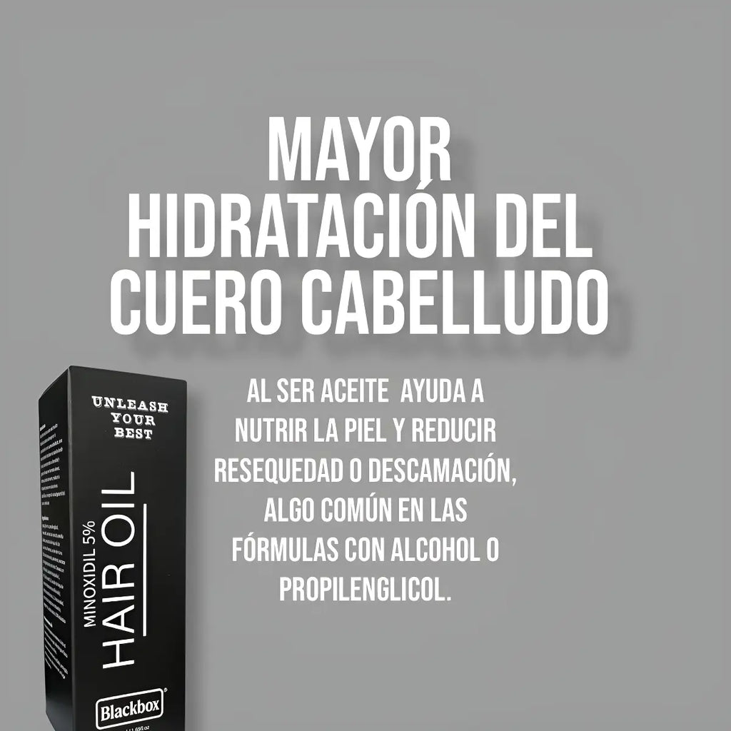 Mayor hidratación del cuero cabelludo al ser base oleosa