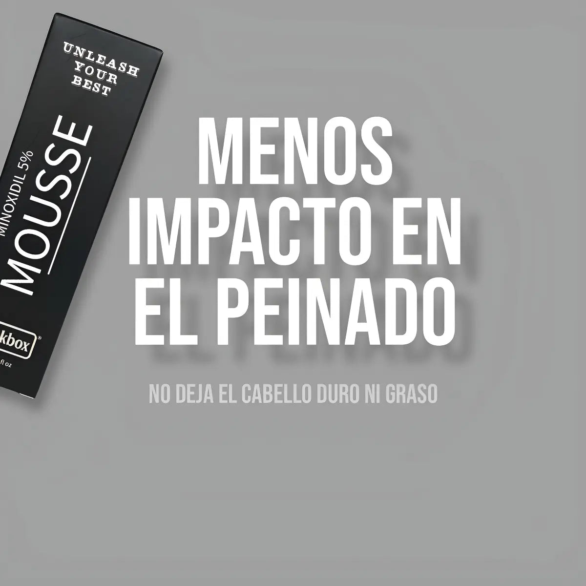 Menos impacto en el peinado: no deja el cabello duro ni graso